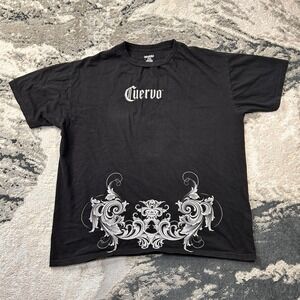 Y2K Jose Cuervo Tequila Promo Staff Vintage Grunge Shirt Black Graphic Tee XL